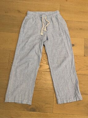 House of Harlow 1960 Blue & Cream Pinstripe Drawstring Pants
